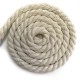 Sznurek sznur lina skręcana 20mm bawełna naturalny