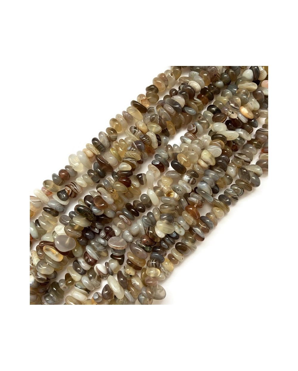 Agat Botswana bryłka 4~14x4~12mm sznurek