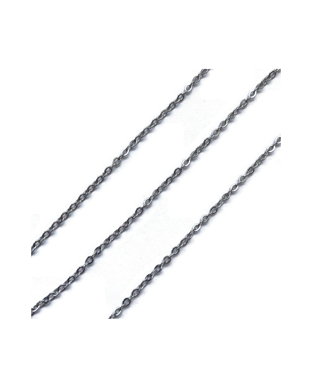 Łańcuszek 2x1,5x0,4mm stal nierdzewna