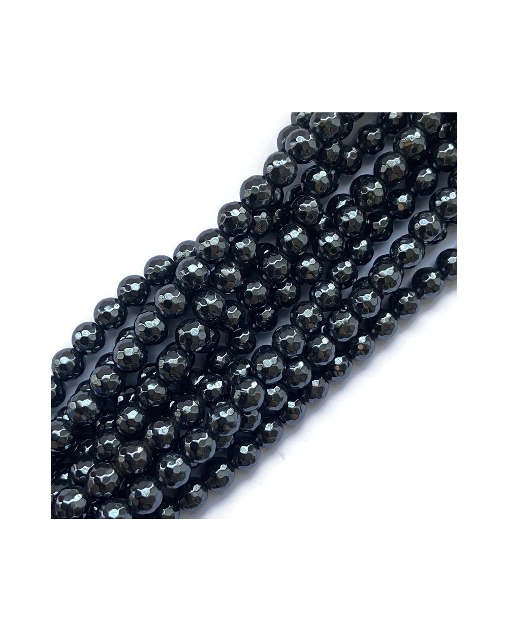 Hematyt kulka 8mm srebrny sznurek