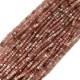 Jadeit oponka 4x3mm sznurek różowy mix