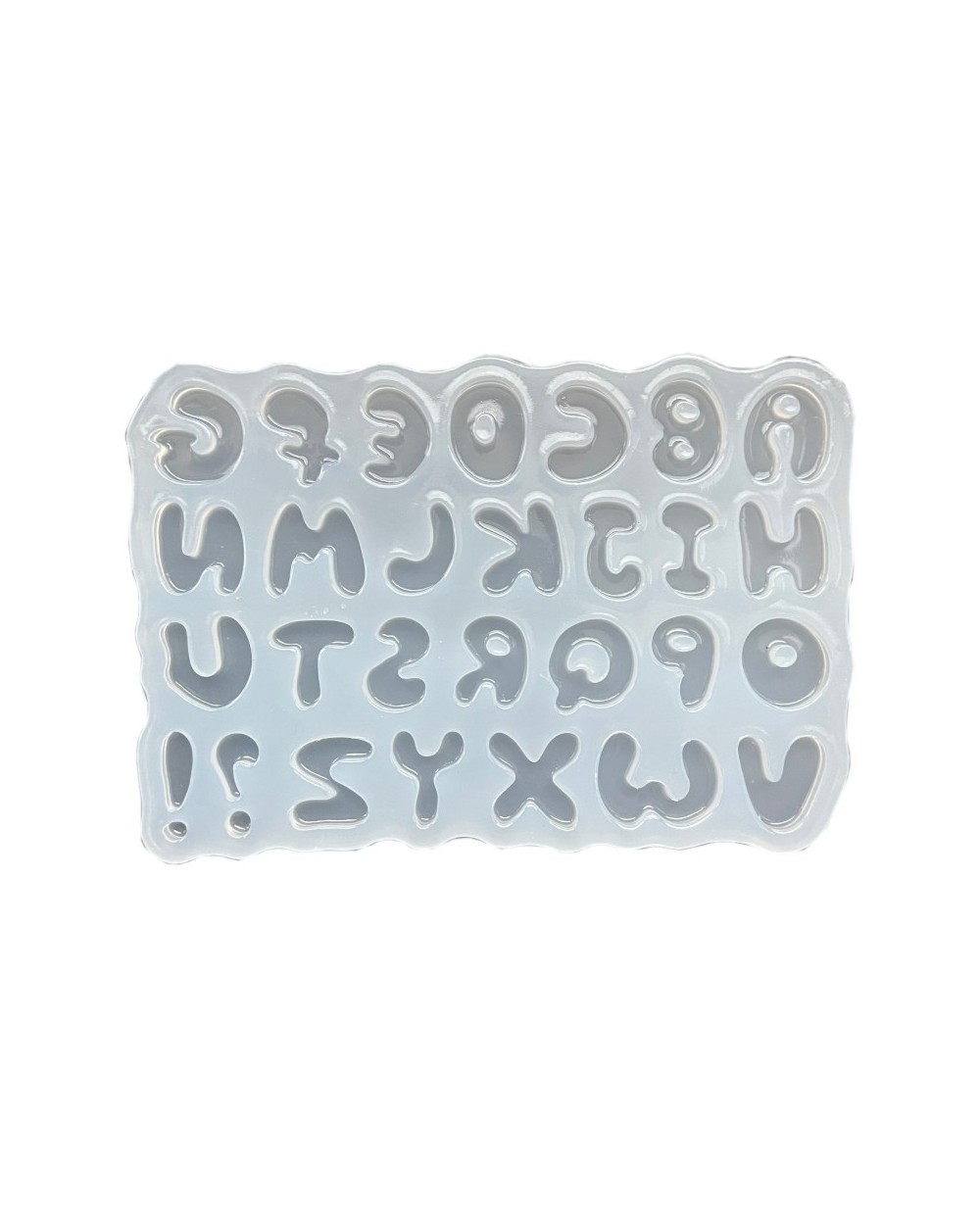 Forma do żywicy forma silikonowa do odlewów 145x100x9mm literki