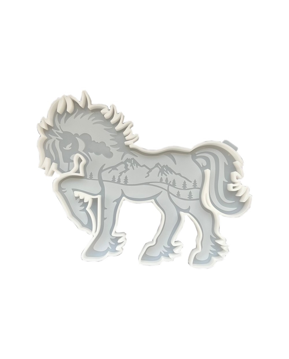 Forma do żywicy forma silikonowa do odlewów 226x193x13mm Koń
