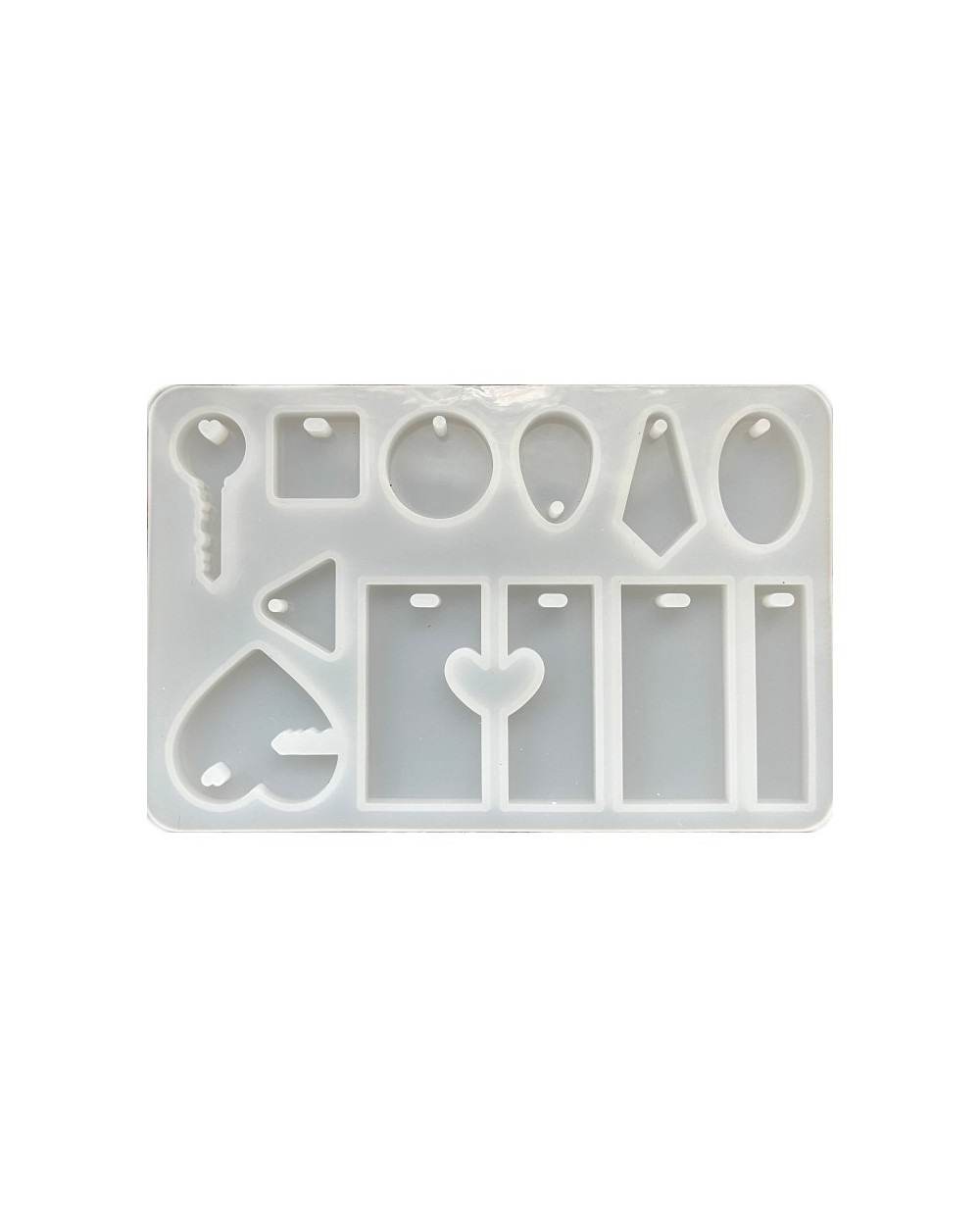 Forma do żywicy forma silikonowa do odlewów 150x98mm zawieszki mix
