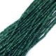 Jadeit oponka 4x3mm sznurek ciemny zielony
