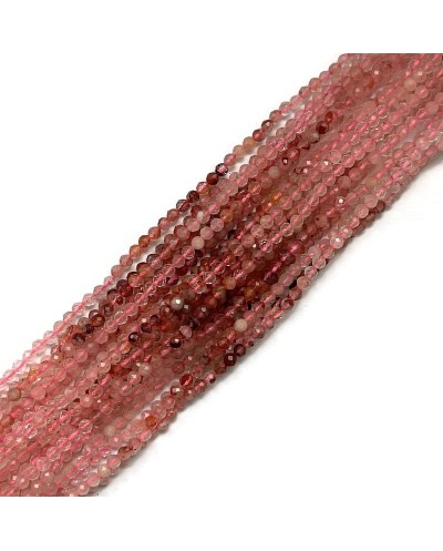 Kwarc mix kulka fasetowana ok 3mm sznurek mix