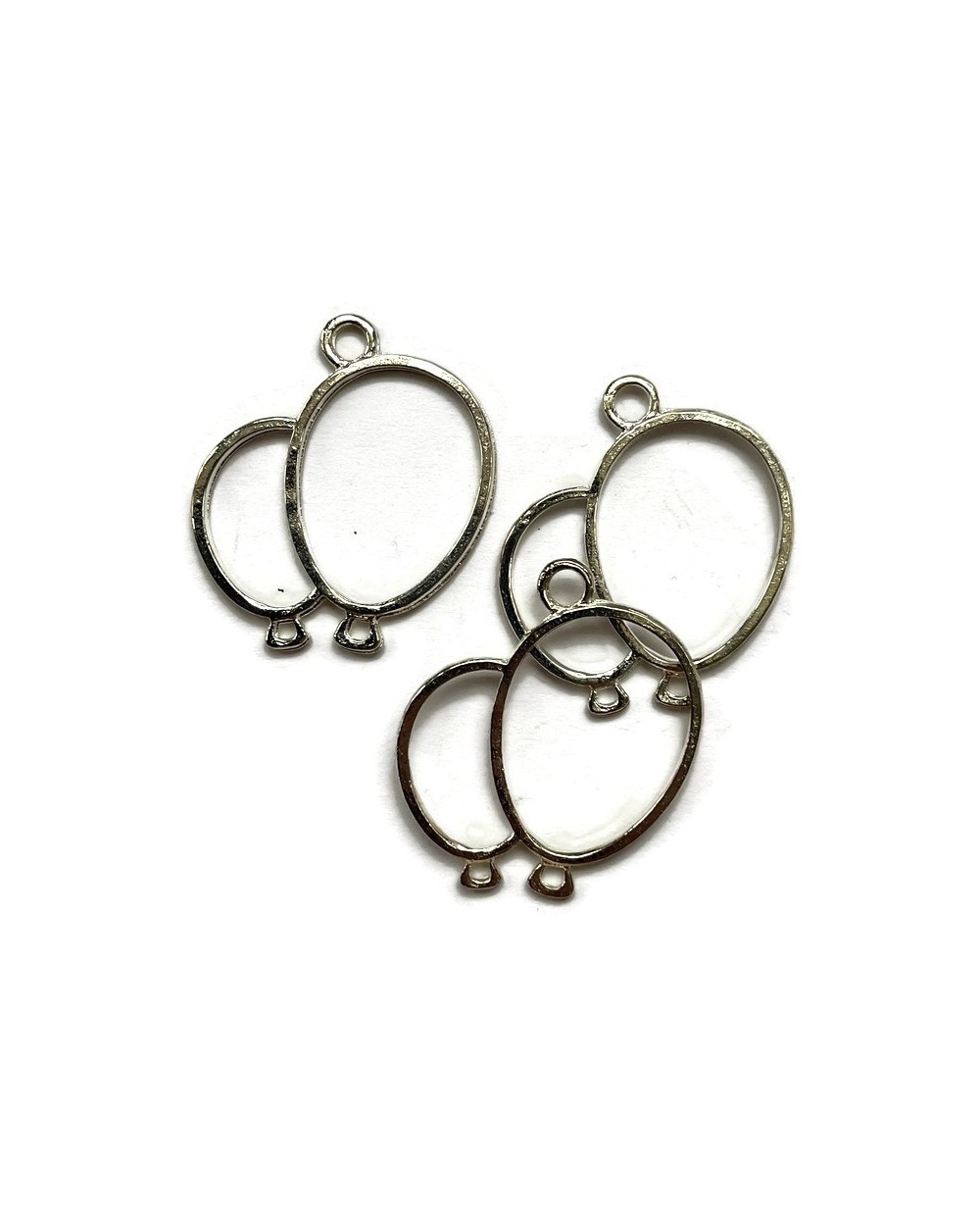 Zawieszka, Baza do żywicy 37x32x2mm balon