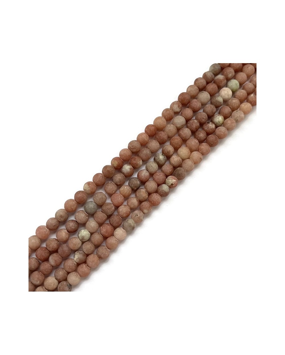Jaspis kulka matowa 4mm sznurek mix