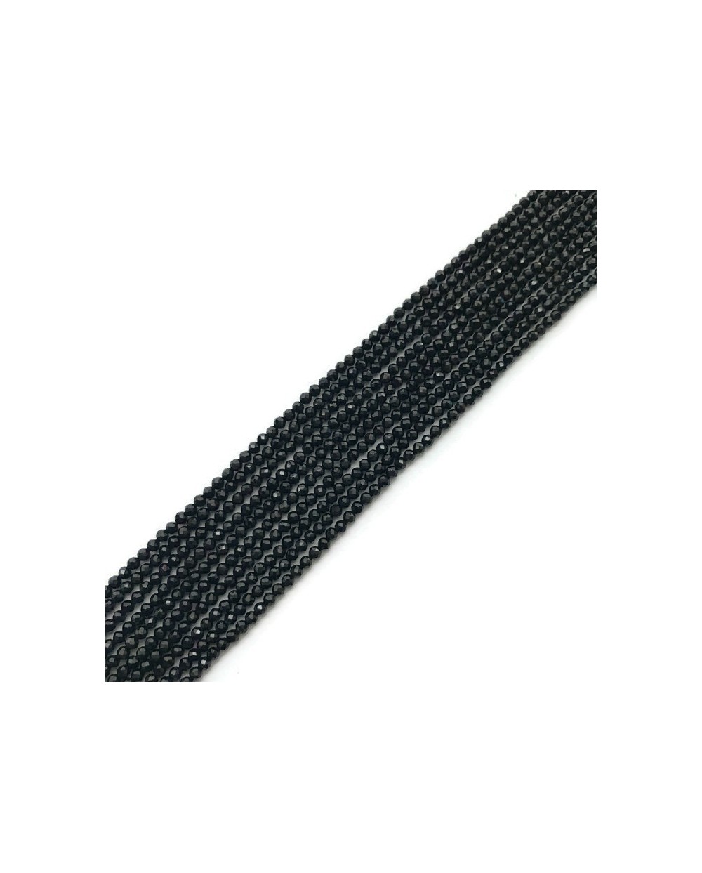 Spinel kulka fasetowana 1,8-2mm czarny