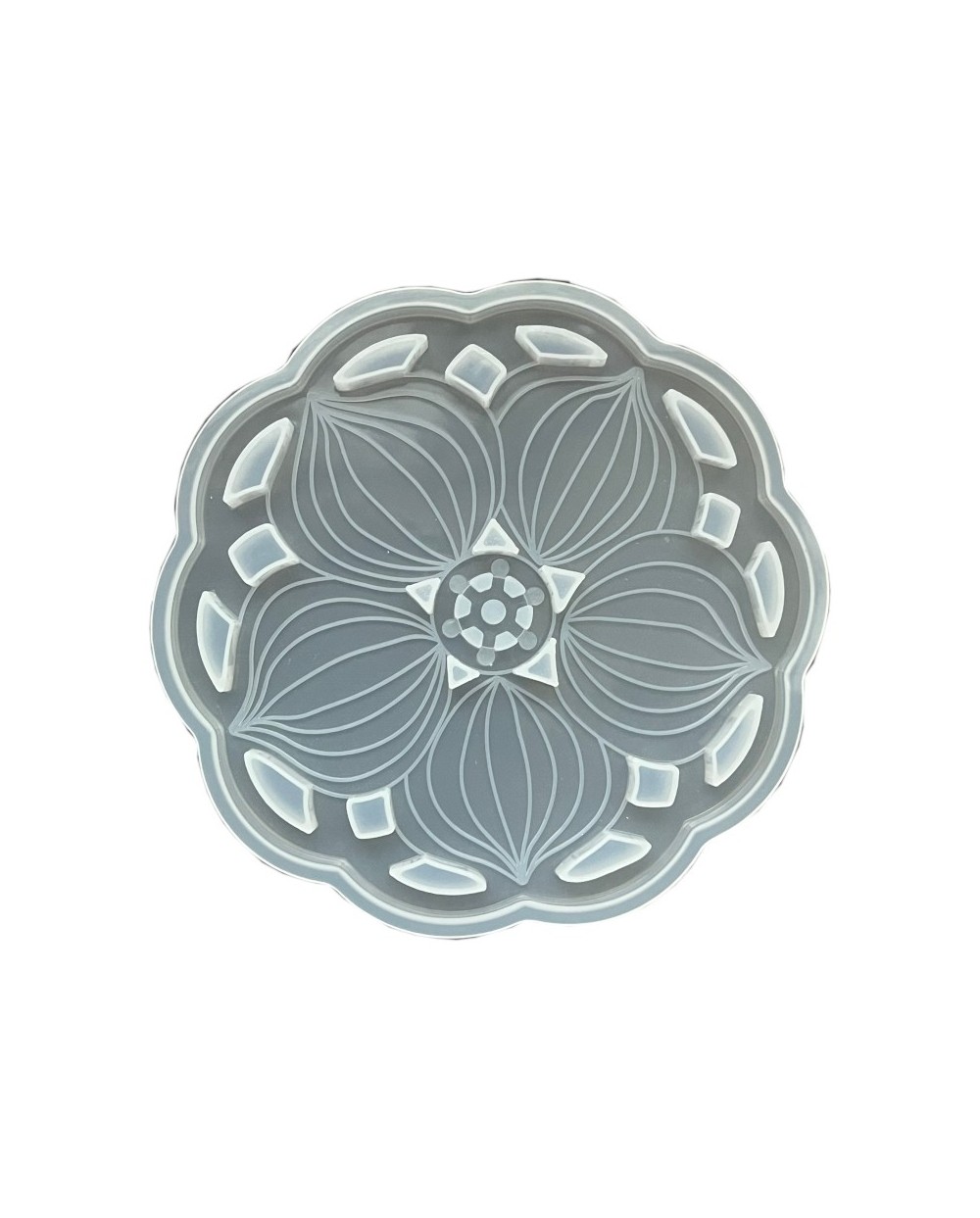 Forma do żywicy forma silikonowa do odlewów 105x102x6mm kwiat