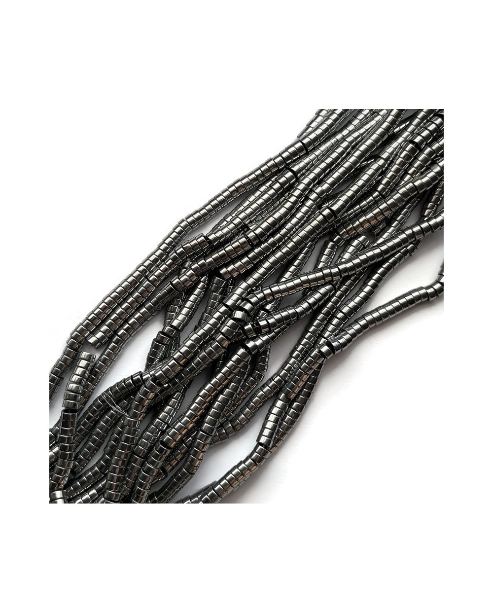 Hematyt dysk oponka 4x2mm srebrny