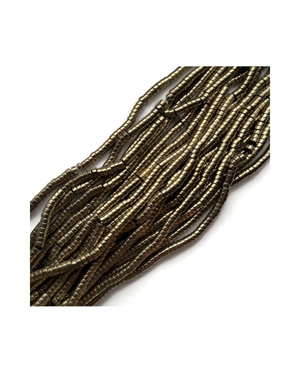 Hematyt dysk oponka 4x2mm złoty
