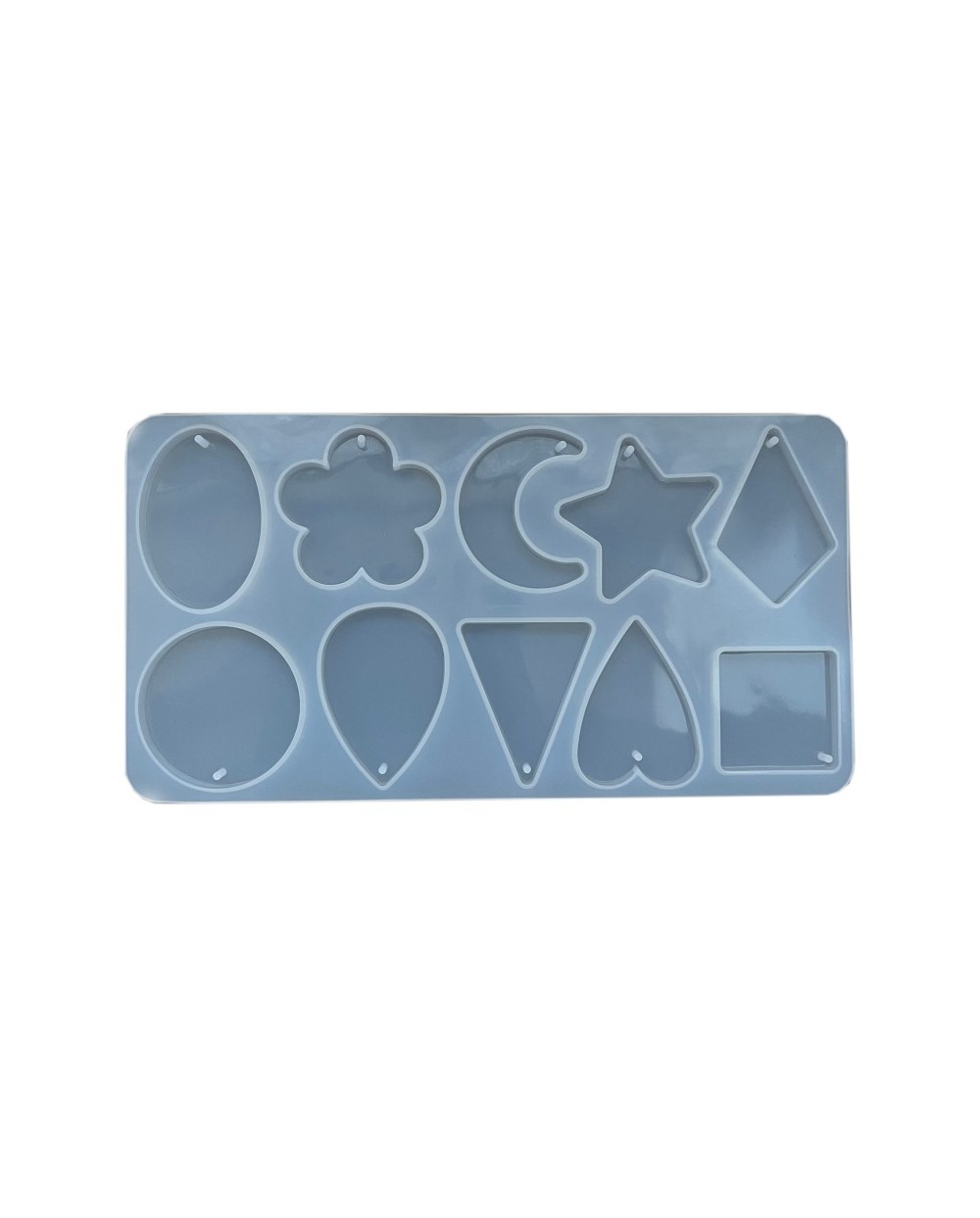 Forma do żywicy forma silikonowa do odlewów 220x117x7mm zawieszki mix