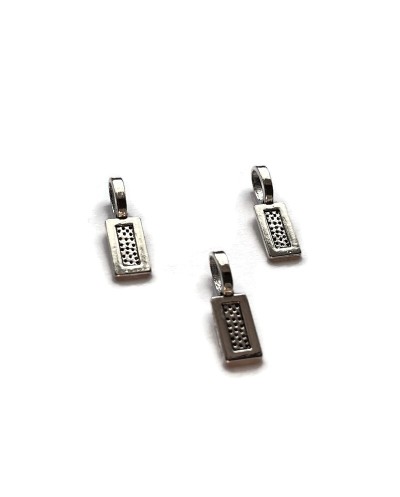 Krawatka do przyklejania 21x7mm cyna