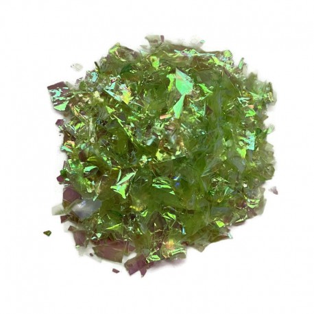 Folia cięta do zatapiania w żywicy  jasno zielony mix  2~20x2~16mm