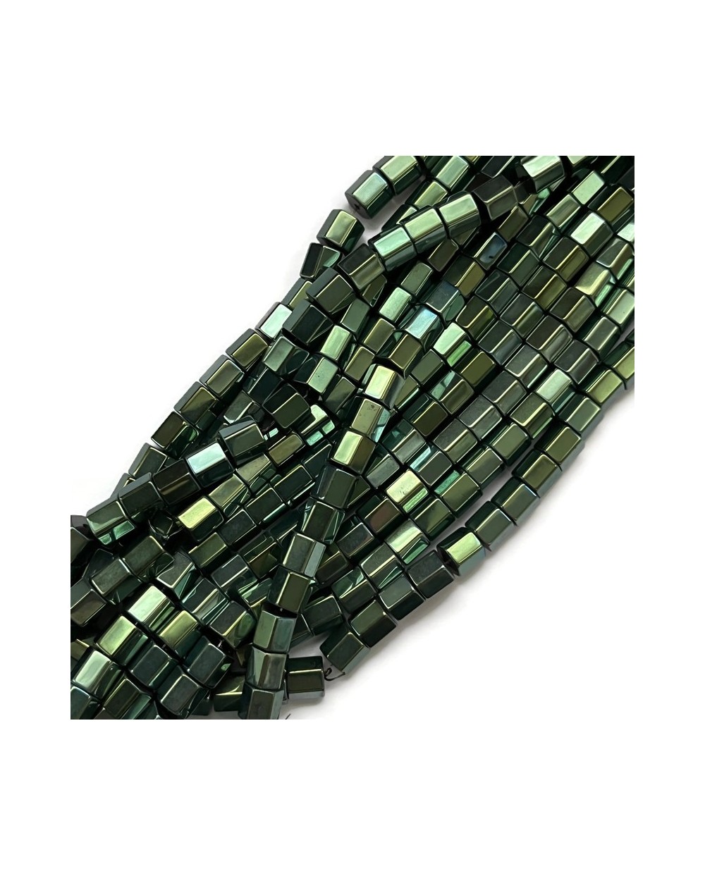 Hematyt wałek 6x4~5mm zielony
