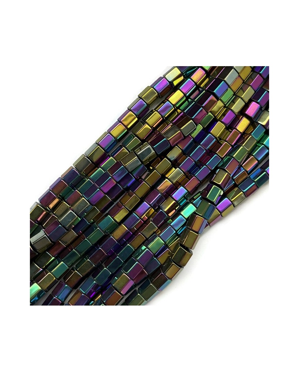 Hematyt wałek 6x4~5mm fiolet