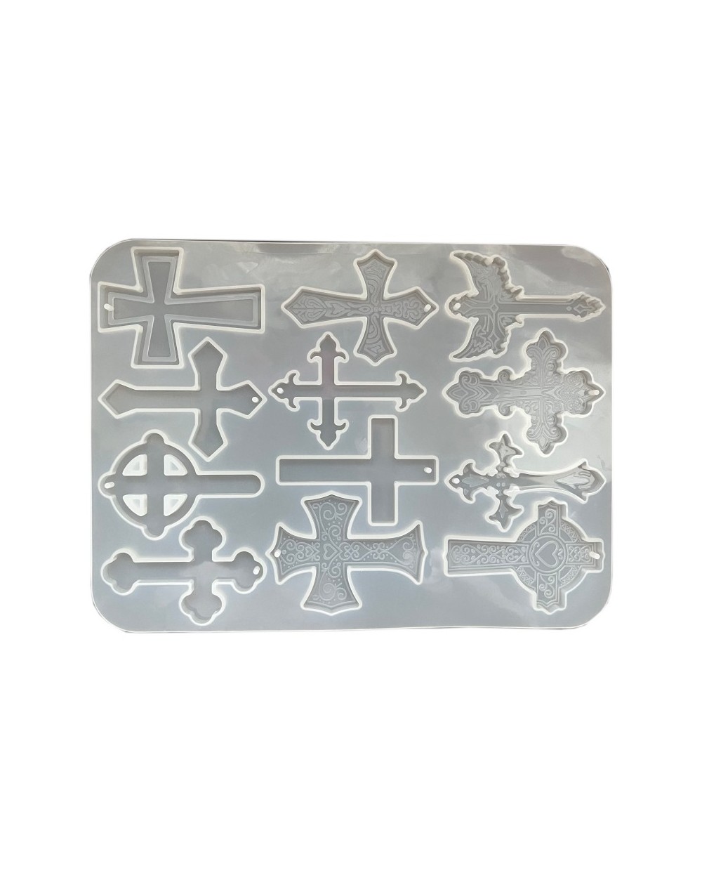Forma do żywicy forma silikonowa do odlewów 233x174x5mm Krzyżyki
