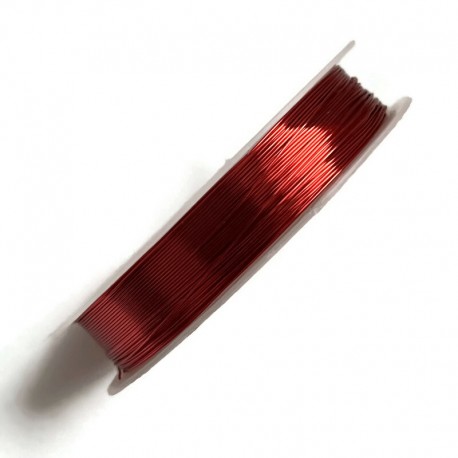 Drut jubilerski 0,2mm czerwony
