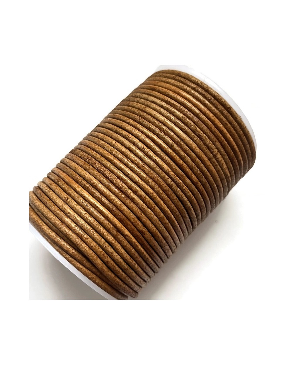 Rzemień naturalny okrągły 3mm -  natural brown