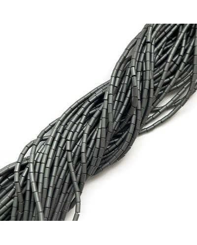 Hematyt wałek 4x2mm czarny matowy