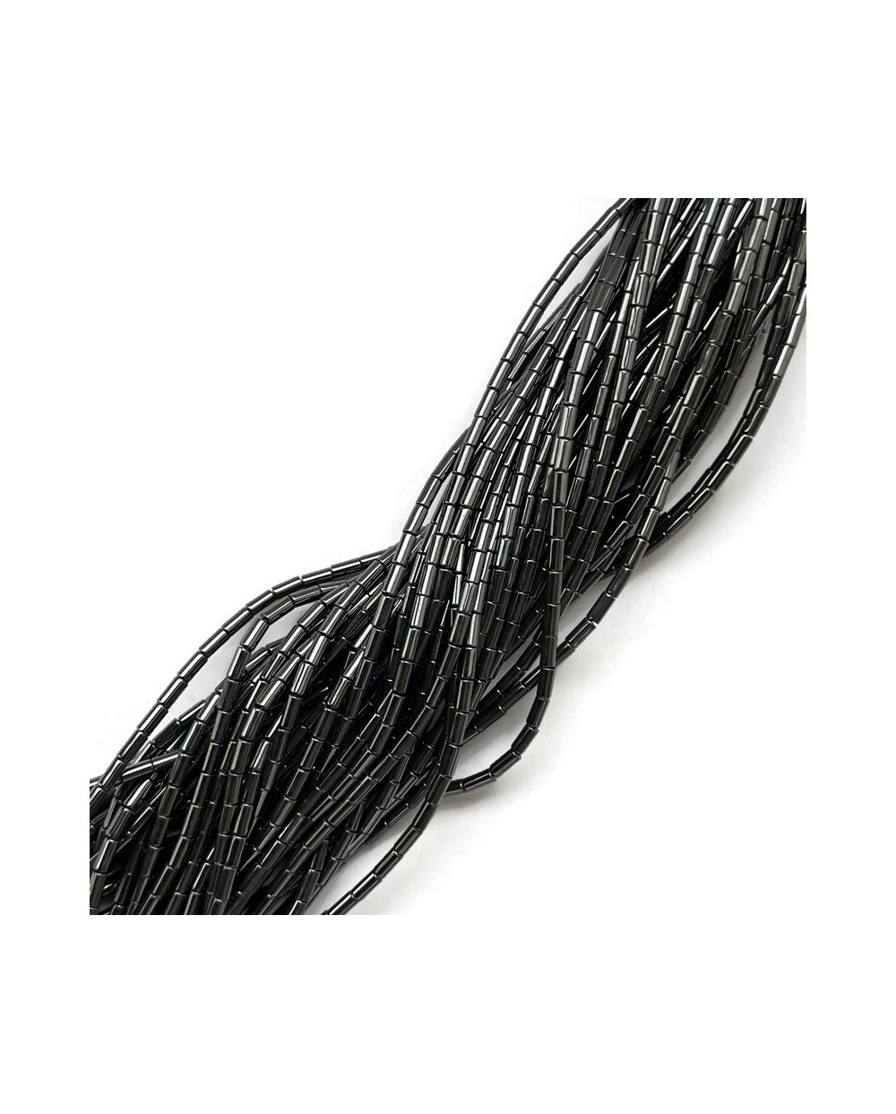 Hematyt wałek 4x2mm czarny błysk