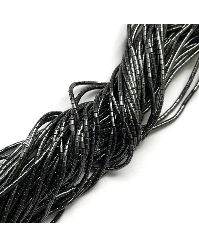 Hematyt wałek 2x2mm czarny błysk