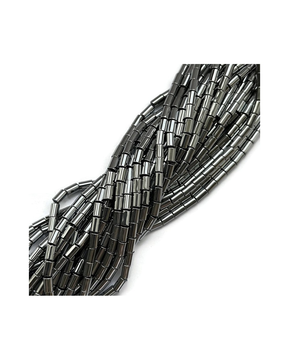 Hematyt wałek 5x3mm srebrny