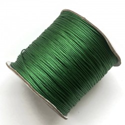 Sznurek jubilerski nabłyszczany topliwy 0,5mm - zielony