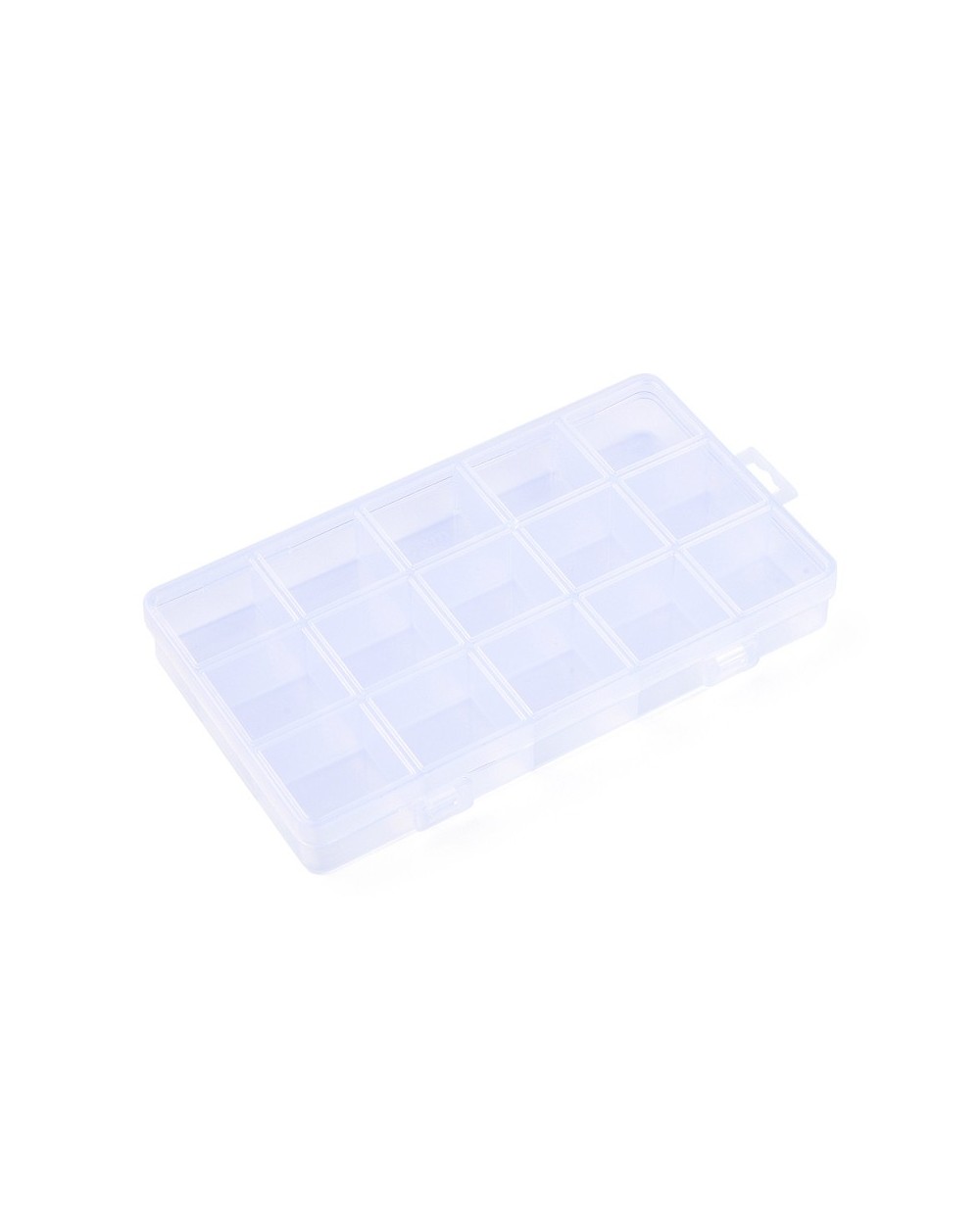 Pudełko organizer na koraliki-15 przegródek 17x10x2,5
