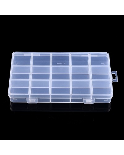 Pudełko organizer na koraliki-15 przegródek 17x10x2,5