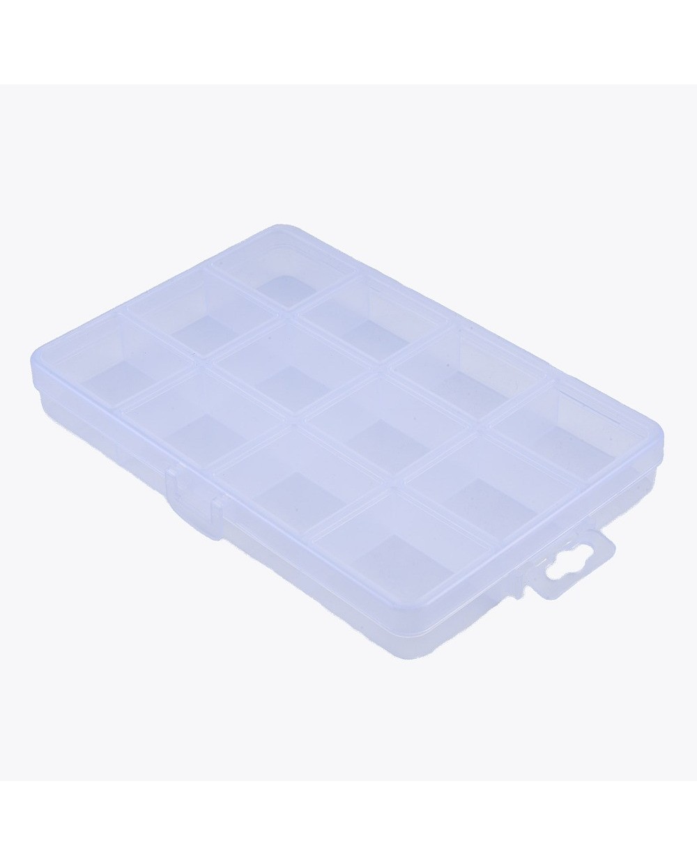 Pudełko organizer na koraliki-12 przegródek 15,5x10x2cm