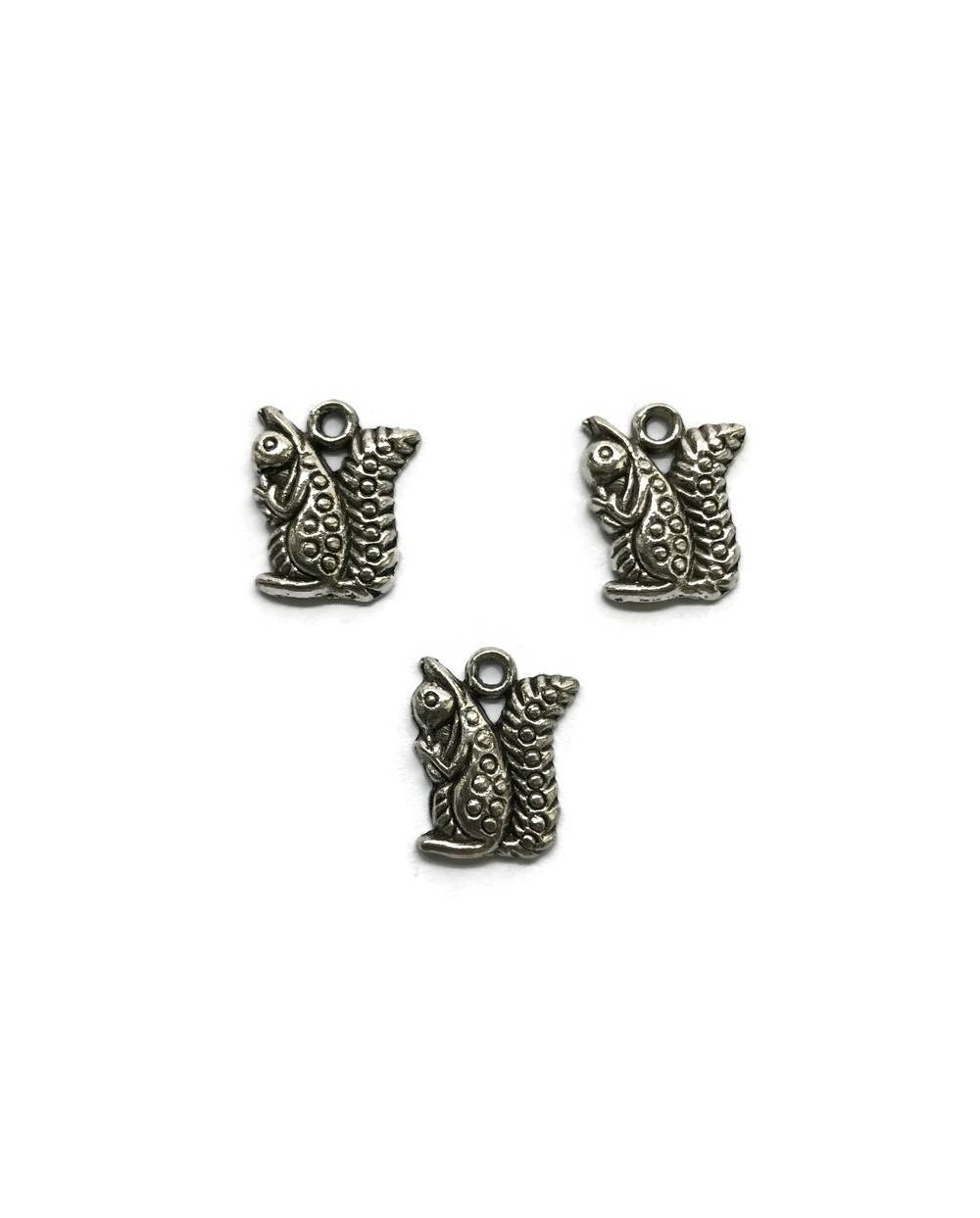 Zawieszka wiewiórka 16x14mm cyna