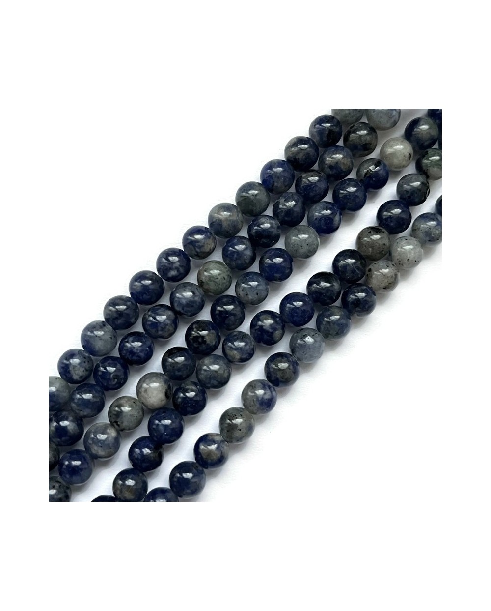 Sodalit kulka 6mm granat sznurek