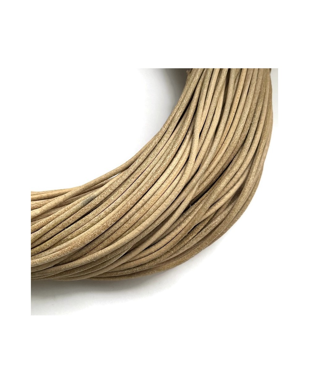 Rzemień naturalny okrągły 3mm naturalny
