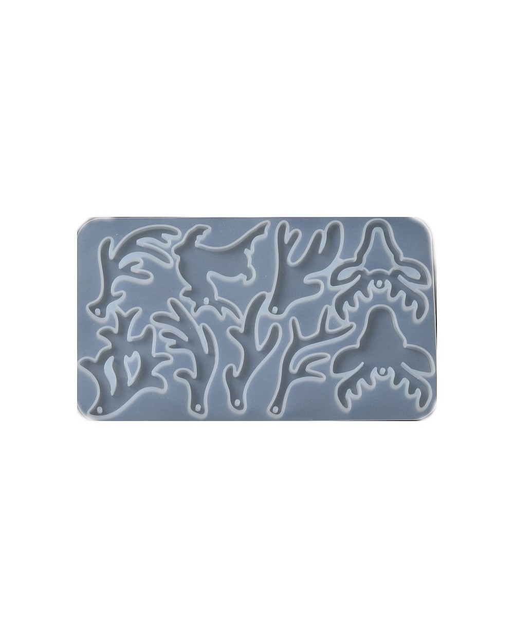 Forma do żywicy forma silikonowa do odlewów  140x82x4,5mm rogi