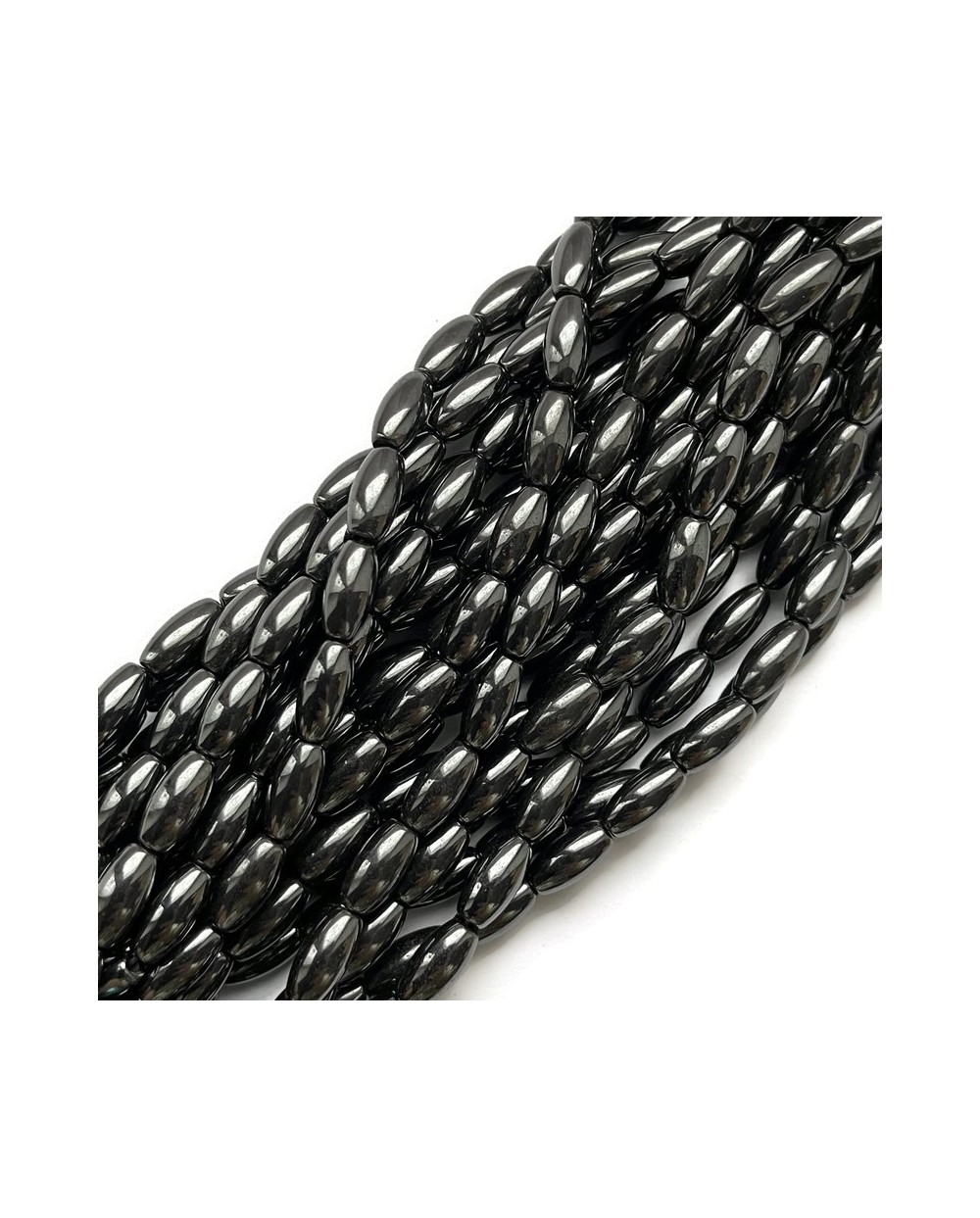 Hematyt oliwka 12x6mm czarny