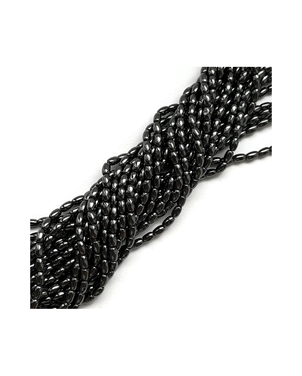 Hematyt oliwka 5x3mm czarny