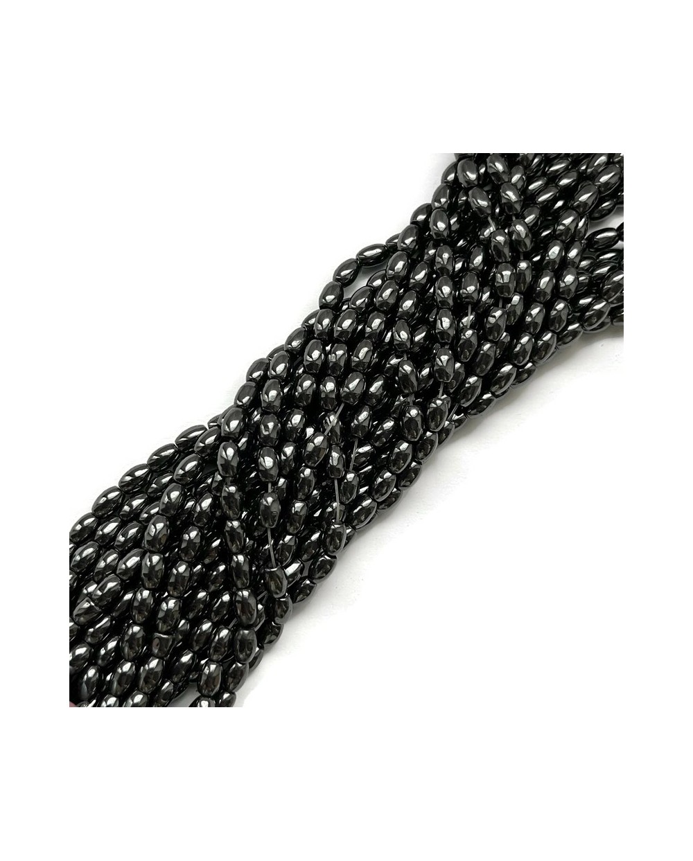 Hematyt oliwka 6x4mm czarny