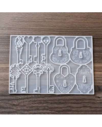 Forma do żywicy forma silikonowa do odlewów 142x201x6,5mm kłódki