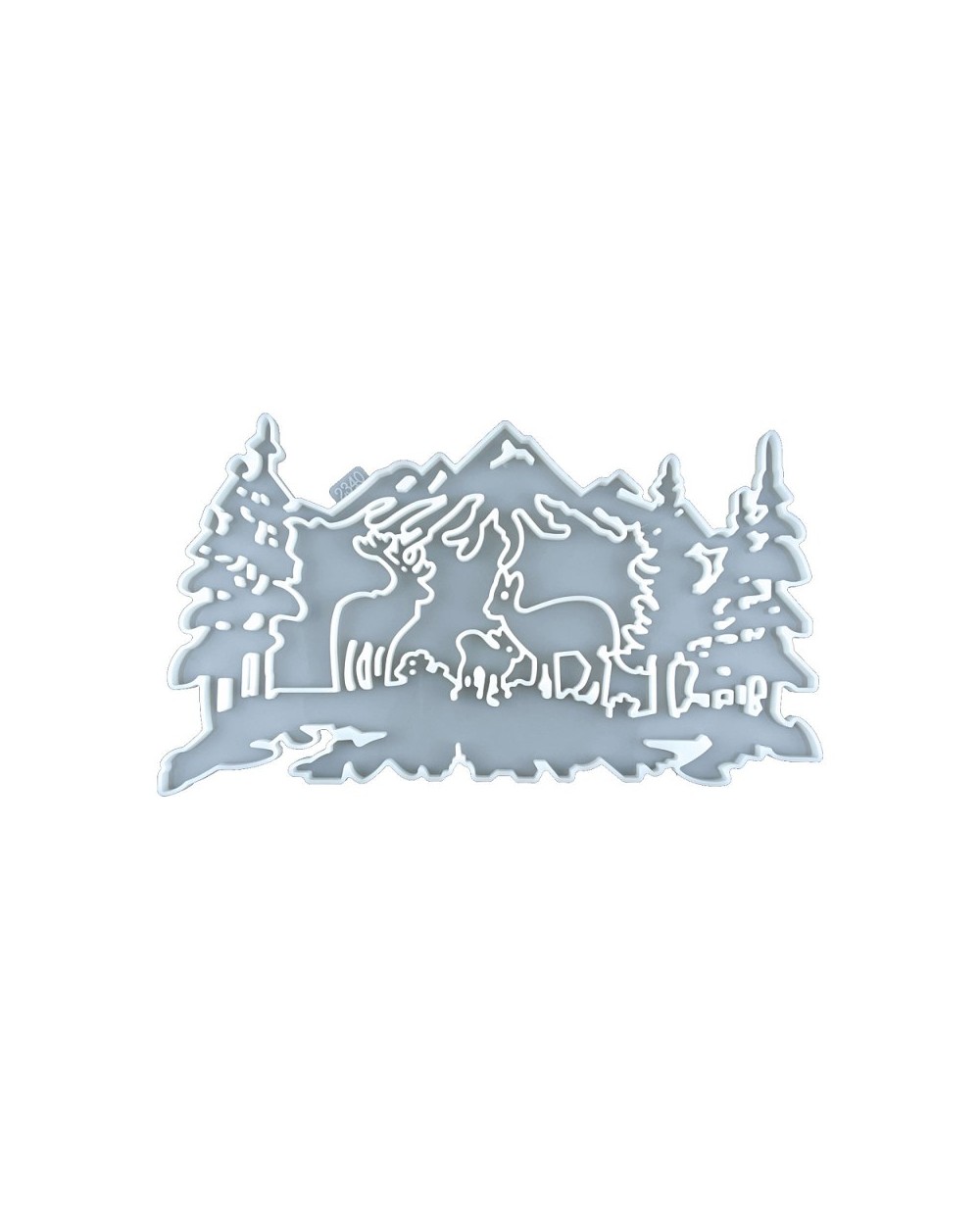 Forma do żywicy forma silikonowa do odlewów 175x300x9mm widok