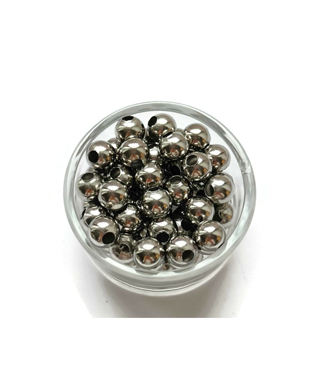 Przekładka kuleczka ok 8x7,5mm stal nierdzewna