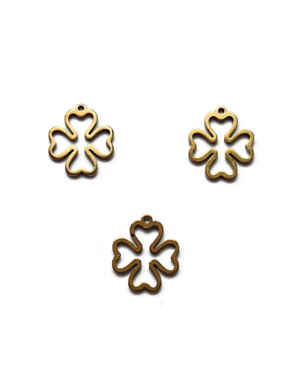 Zawieszka Stal Nierdzewna koniczynka 16x14mm