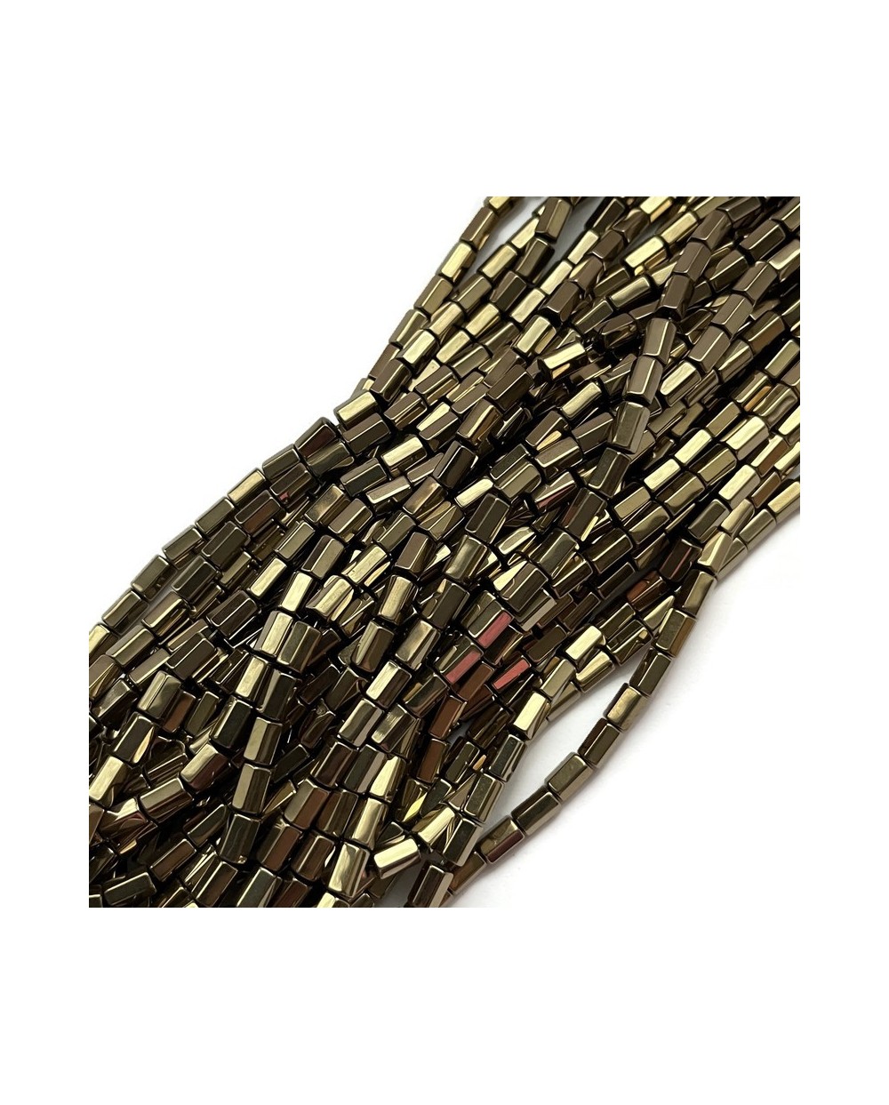 Hematyt wałek 6x4~5mm złoty