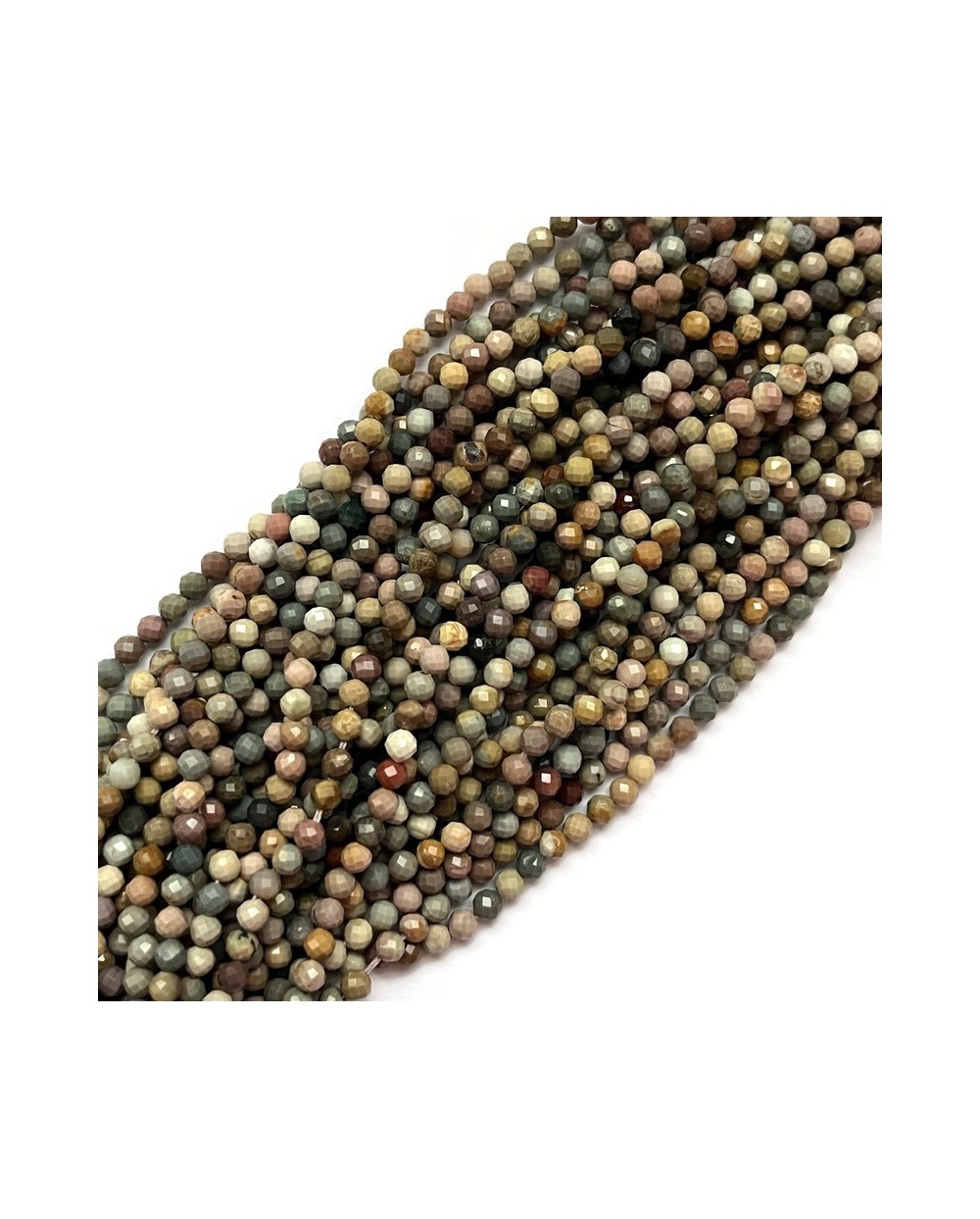 Agat kulka fasetowana ok 3,5mm sznurek mix