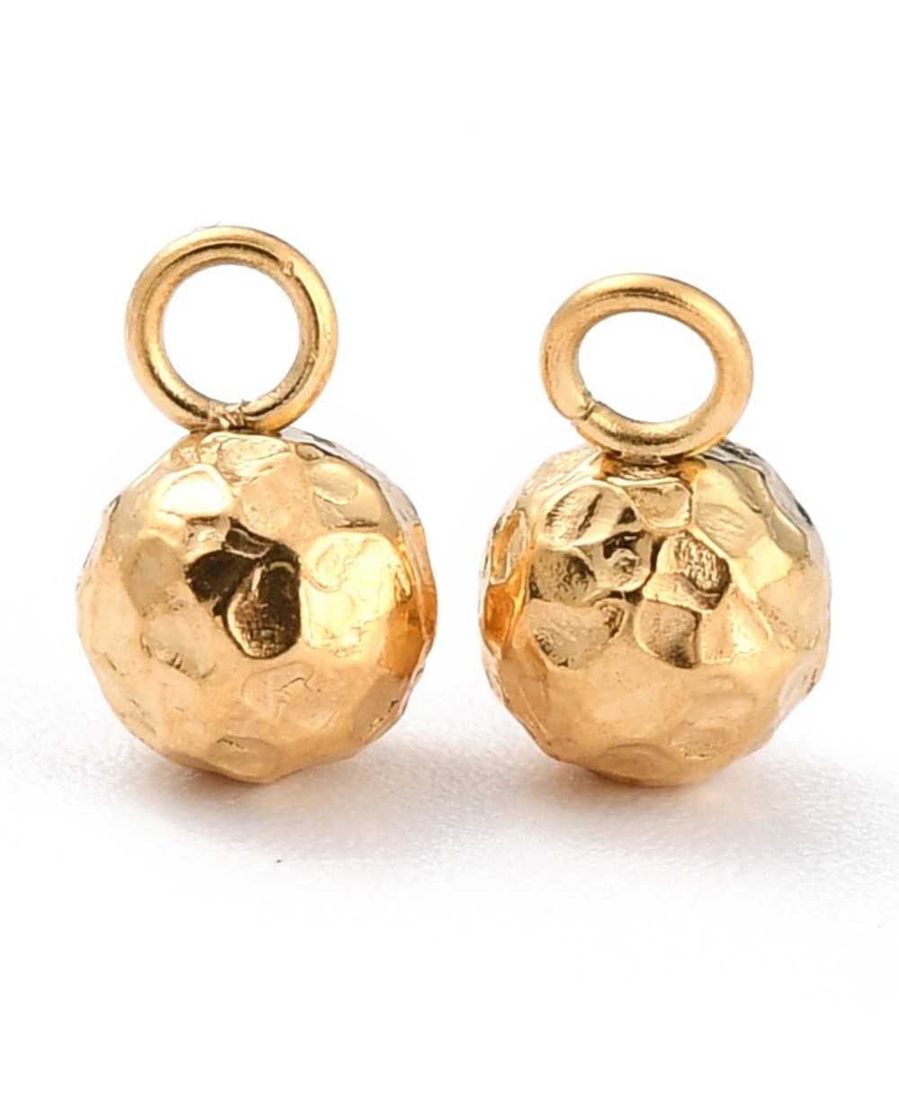 Zawieszka Stal Nierdzewna kuleczka 7,8x5mm Złota