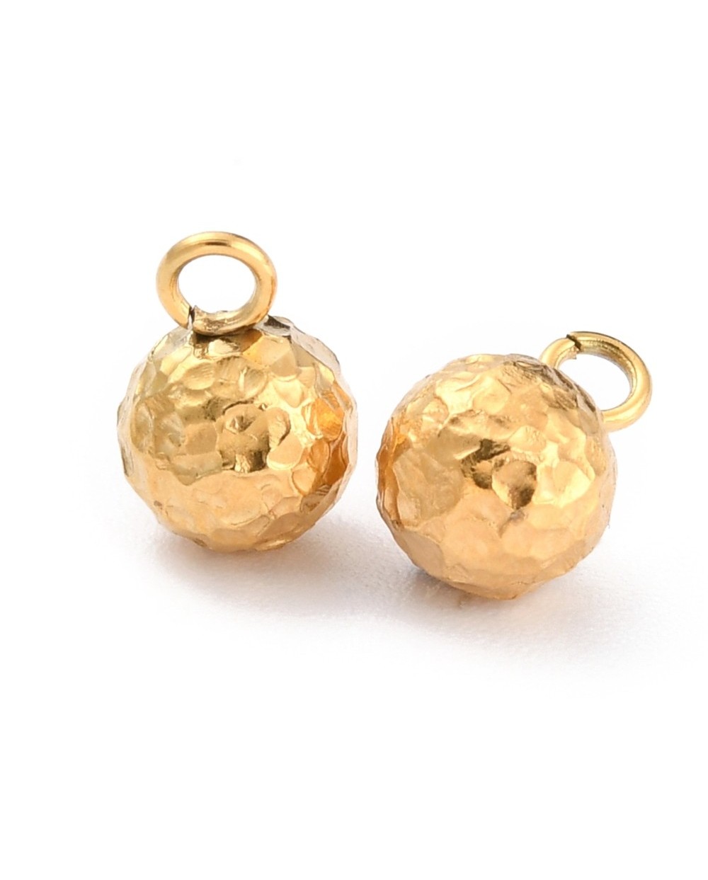 Zawieszka Stal Nierdzewna kuleczka 9x6mm złota
