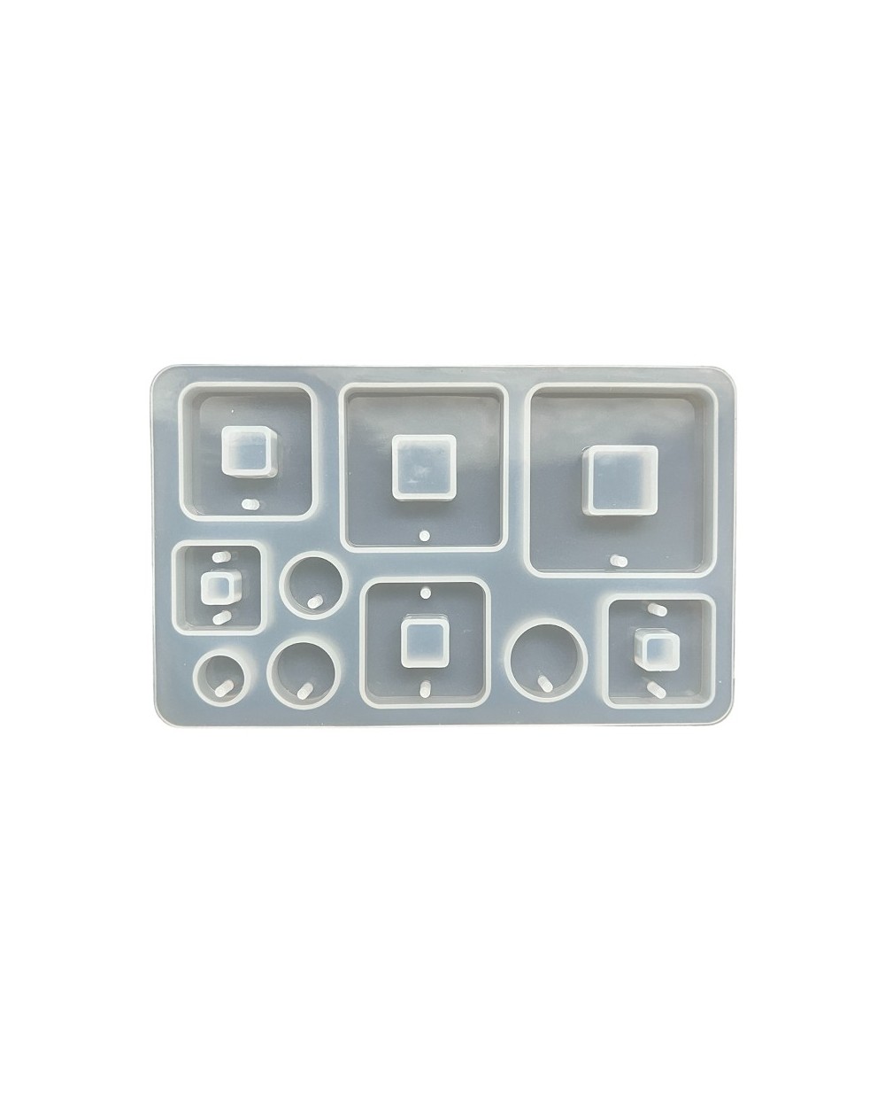 Forma do żywicy forma silikonowa do odlewów 65x111x6mm zawieszki