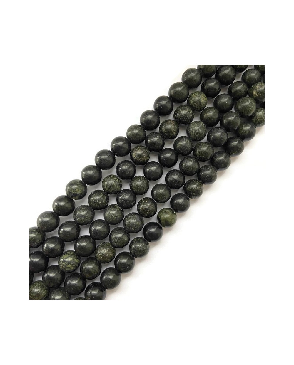 Serpentynit kulka gładka 10mm sznurek
