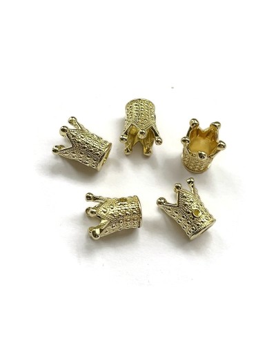 Hematyt korona 13x11x12mm złota